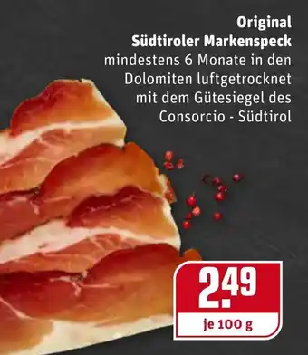 REWE Original Südtiroler Markenspeck Angebot