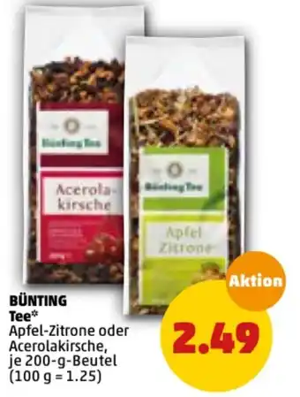 PENNY Bünting Tee 200 g Beutel Angebot