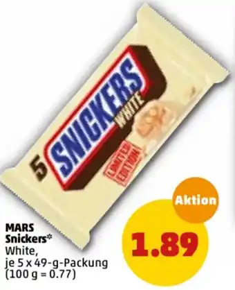 PENNY Mars Snickers 5 x 49g Packung Angebot