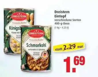 Markant Dreistern Eintopf Angebot