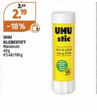 Müller Uhu Klebestift Maximum Angebot