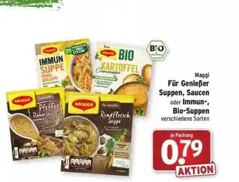 Wasgau Maggi Für Genießer Suppen, Saucen Oderlmmun-bio Suppen Angebot