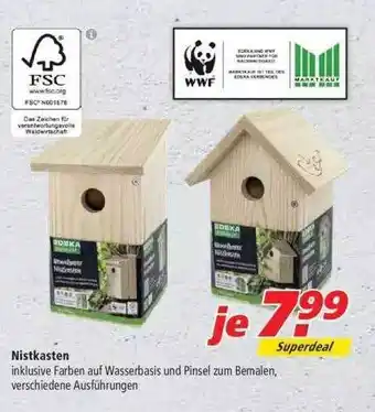 Marktkauf Edeka Zuhause Nistkasten Angebot