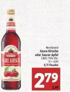 Marktkauf Nordbrand Saure Kirsche Oder Saurer Apfel Angebot