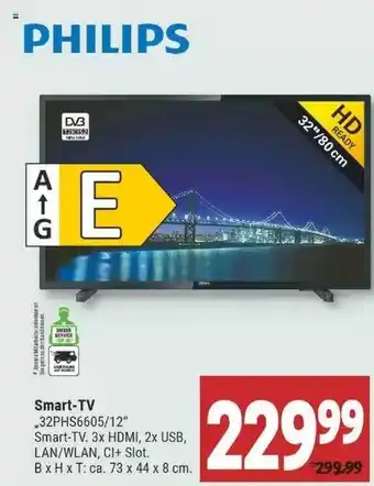 Marktkauf Philips Smart-tv 32phs6605-12 Angebot