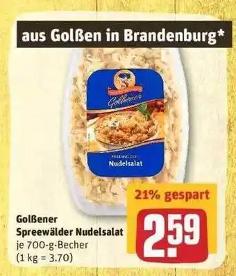 REWE Golßener Spreewälder Nudelsalat Angebot