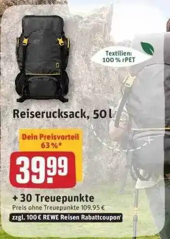 REWE Reiserucksack 50l Angebot