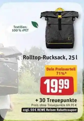 REWE Rolltop-rucksack 25l Angebot