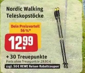 REWE Nordic Walking Teleskopstöcke Angebot