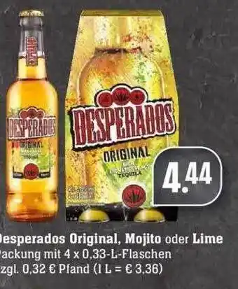 Edeka Desperados Original, Mojito Oder Lime Angebot