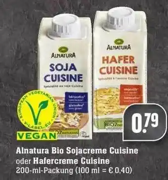 Edeka Alnatura Bio Sojacreme Cuisine Oder Hafercreme Cuisine Angebot