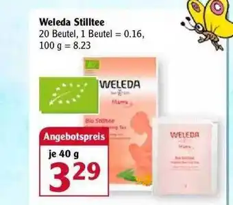 Globus Weleda Stilltee Angebot