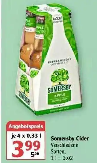 Globus Somersby Cider Angebot