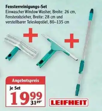 Globus Leifheit Fensterreinigungs-set Angebot