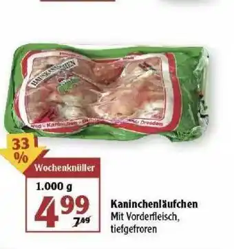 Globus Kaninchenläufchen Angebot