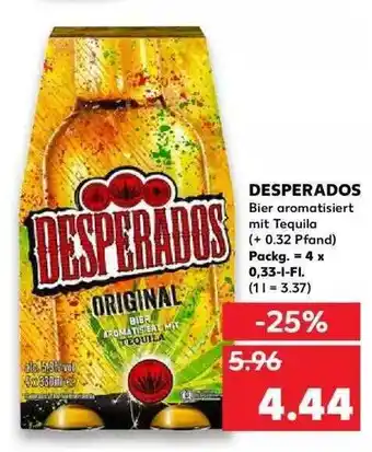 Kaufland Desperados Bier Aromatisiert Mit Tequila Angebot