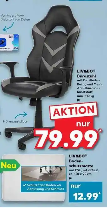 Kaufland Liv&bo Bürostuhl Boden-schutzmatte Angebot