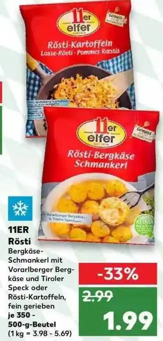 Kaufland 11er Rösti Angebot