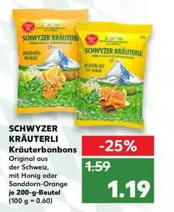 Kaufland Schwyzer Kräuterli Kräuterbonbons Angebot