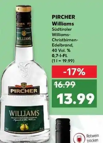 Kaufland Pircher Williams Angebot