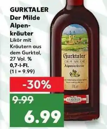 Kaufland Gurktaler Der Milde Alpen Kräuter Angebot