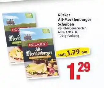 Markant Rücker Alt-mecklenburger Scheiben Angebot