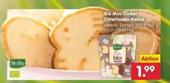 Netto Marken-Discount Bio Mini Dinkel Osterhasen-kekse Angebot