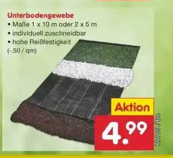 Netto Marken-Discount Unterbodengewebe Angebot