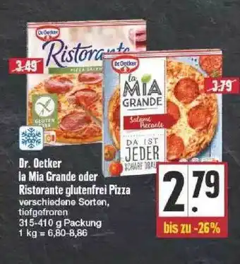 Edeka Dr Oetker La Mia Grande Oder Ristorante Glutenfrei Pizza Angebot