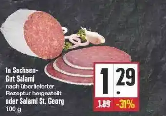 Edeka La Sachsen-gut Salami Oder Salami St. Georg Angebot