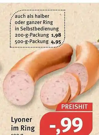 Feneberg Lyoner Im Ring Angebot