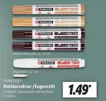 Lidl Holzkorrektur, Fugenstift Angebot