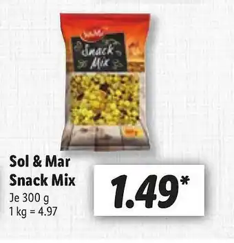 Lidl Sol & Mar Snack Mix Angebot