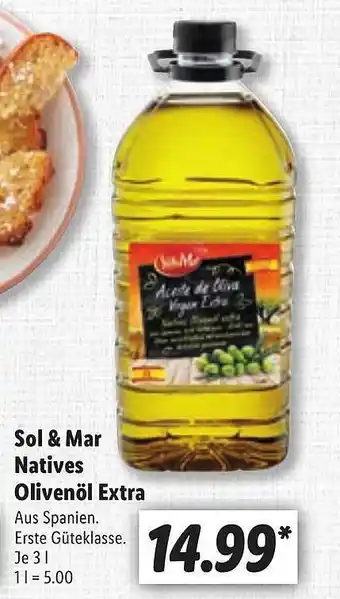 Lidl Sol & Mar Natives Olivenöl Extra Angebot