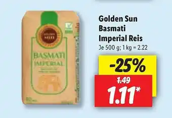 Lidl Golden Sun Basmati Imperial Reis Angebot