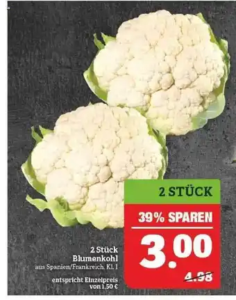 Marktkauf 2 Stück Blumenkohl Angebot