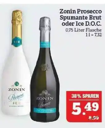 Marktkauf Zonin Prosecco Spumante Brut Oder Ice D.o.c Angebot