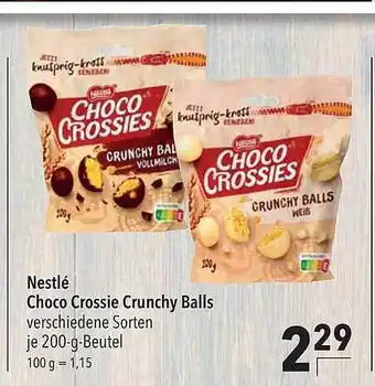 CITTI Markt Nestlé Choco Crossies Crunchy Balls Angebot