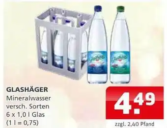 Getränkehaus Glashäger Mineralwasser Angebot