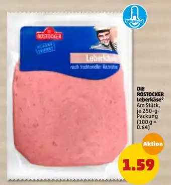 PENNY Die Rostocker Leberkäse 250g Packung Angebot