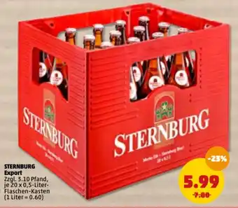 PENNY Sternburg Export 20x0,5L Angebot