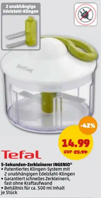 PENNY Tefal 5 Sekunden Zerkleinerer Ingenio Angebot