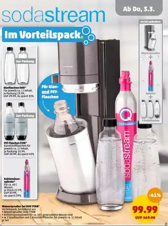 PENNY Sodastream Wassersprudler Set Duo Titan Angebot