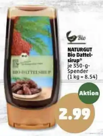 PENNY Naturgut Bio Dattelsirup 350g Spender Angebot