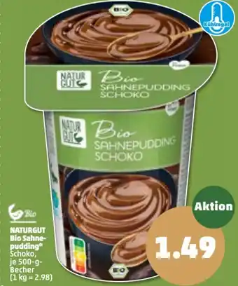 PENNY Naturgut Bio Sahnepudding 500g Becher Angebot