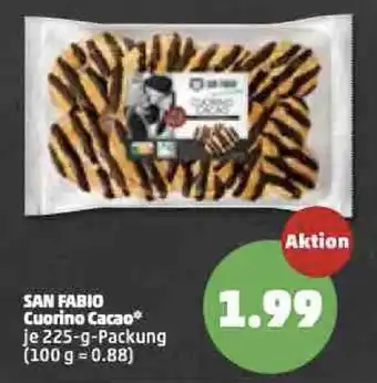 PENNY San Fabio Cuorino Cacao 225g Packung Angebot