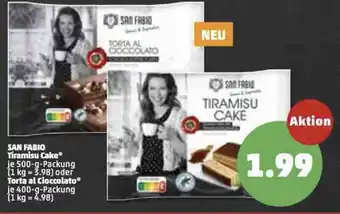 PENNY San Fabio Tiramisu Cake 500g oder Torta al Cioccolato 400g Packung Angebot