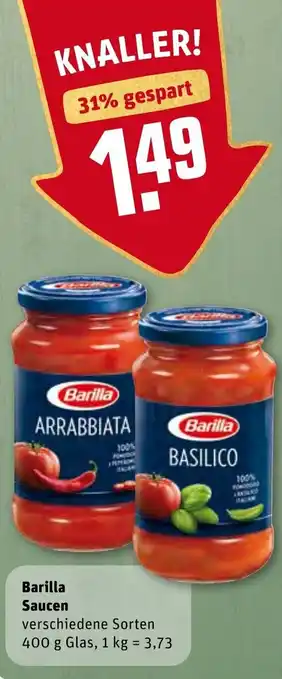 REWE Barilla Saucen Angebot