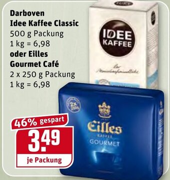 REWE Darboven Idee Kaffee Classic oder Eilles Gourmet Café Angebot