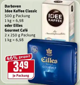 REWE Darboven Idee Kaffee Classic oder Eilles Gourmet Café Angebot